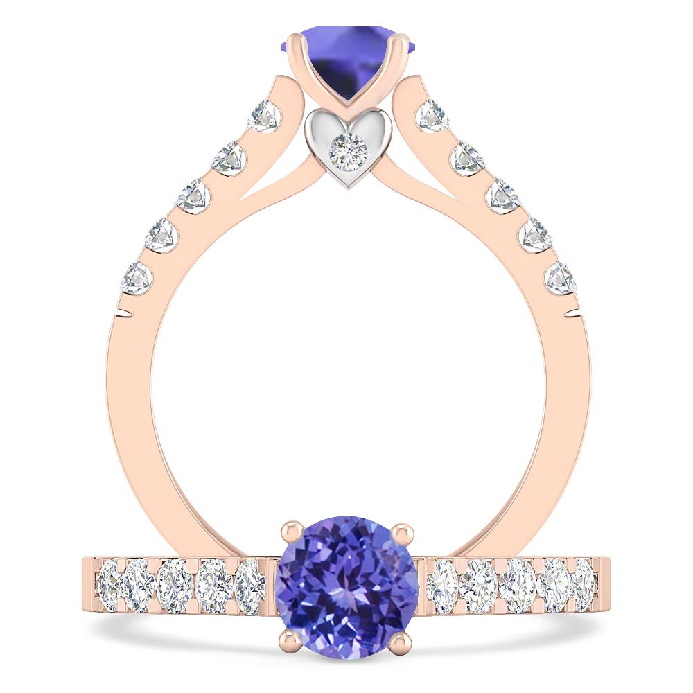 Rose Gold - Tanzanite