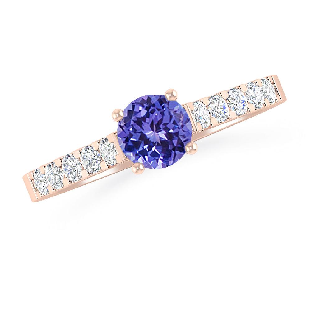 Rose Gold - Tanzanite