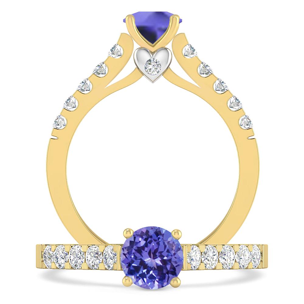 Yellow Gold - Tanzanite