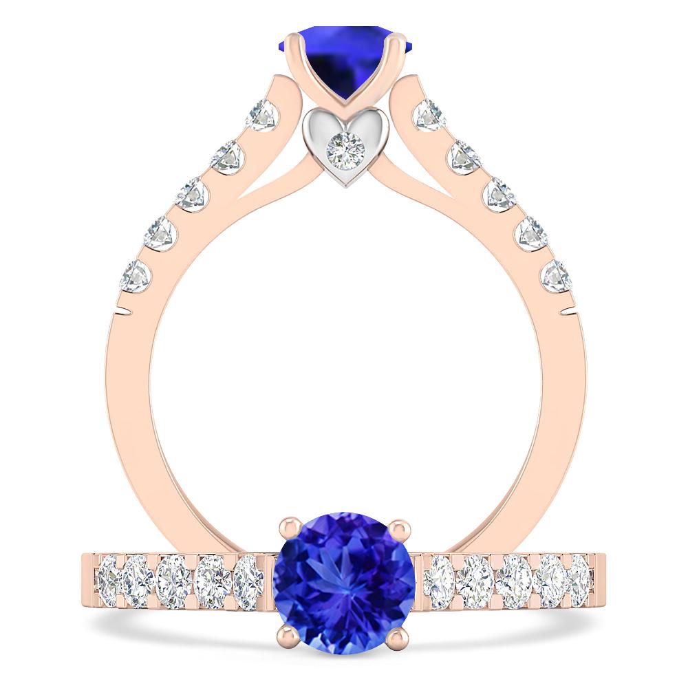 Rose Gold - Tanzanite