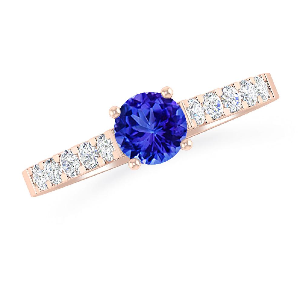 Rose Gold - Tanzanite