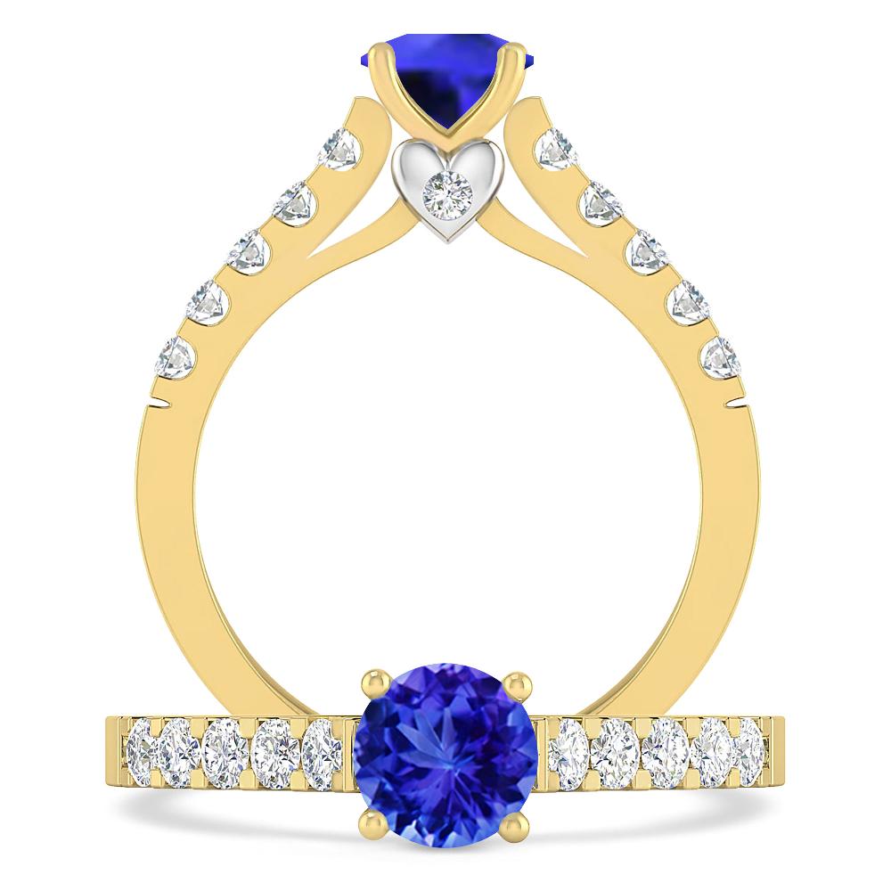 Yellow Gold - Tanzanite