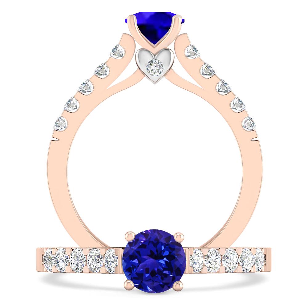 Rose Gold - Tanzanite