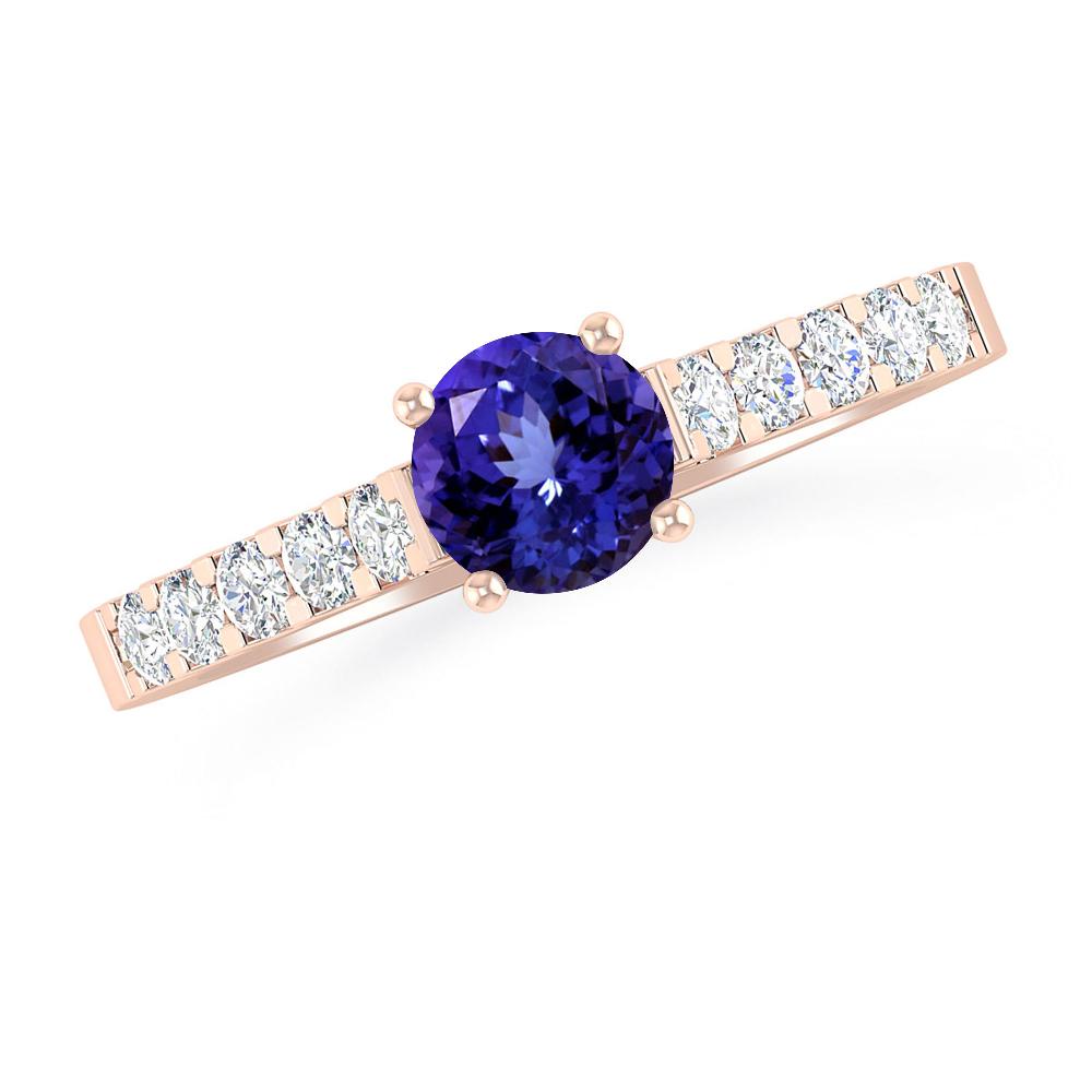 Rose Gold - Tanzanite