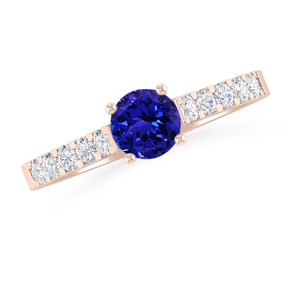 Rose Gold - Tanzanite