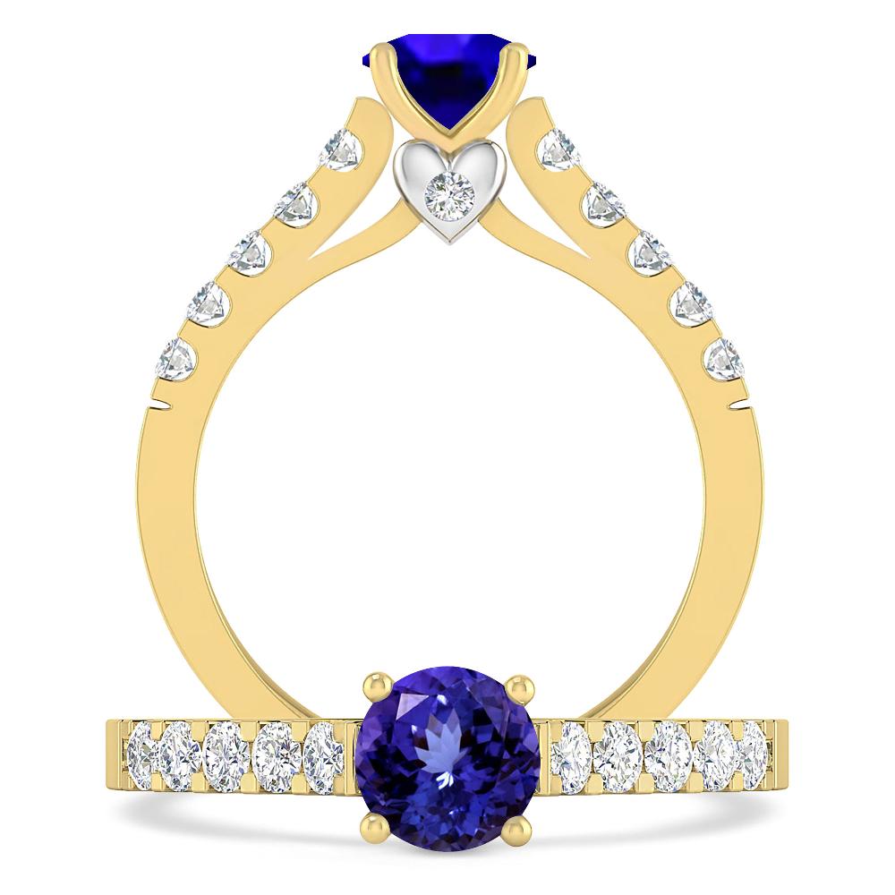 Yellow Gold - Tanzanite