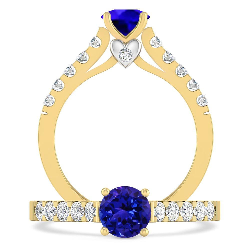 Yellow Gold - Tanzanite