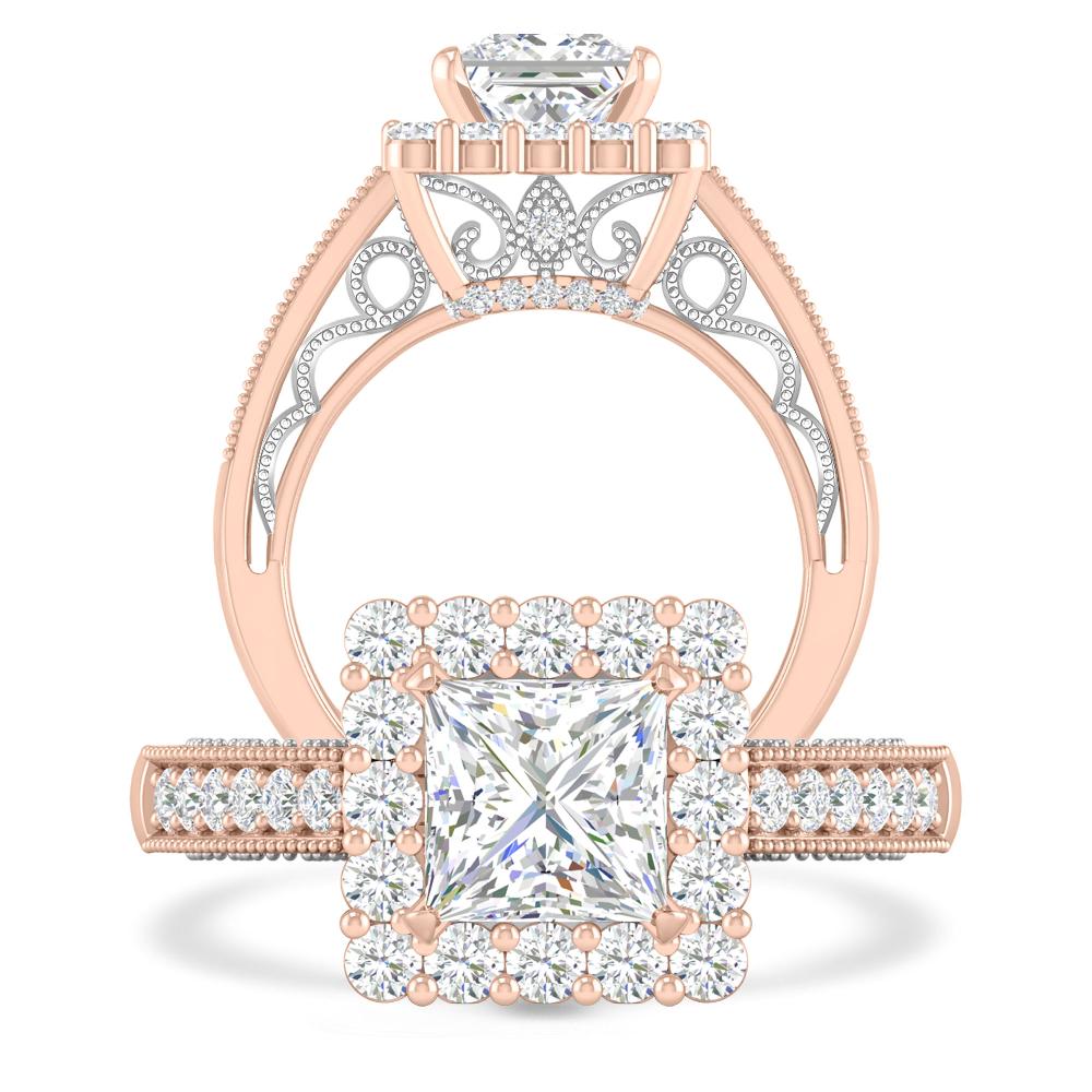 Rose Gold/White Gold - Diamond