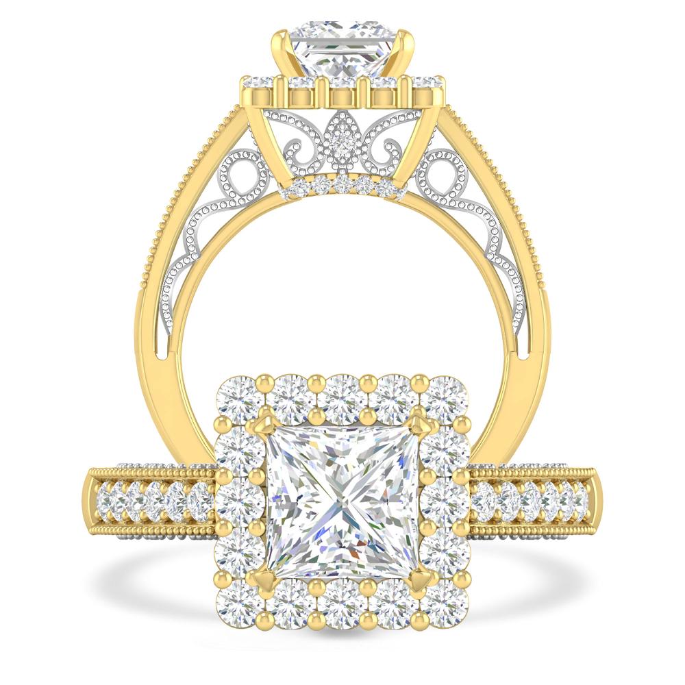 Yellow Gold/White Gold - Diamond