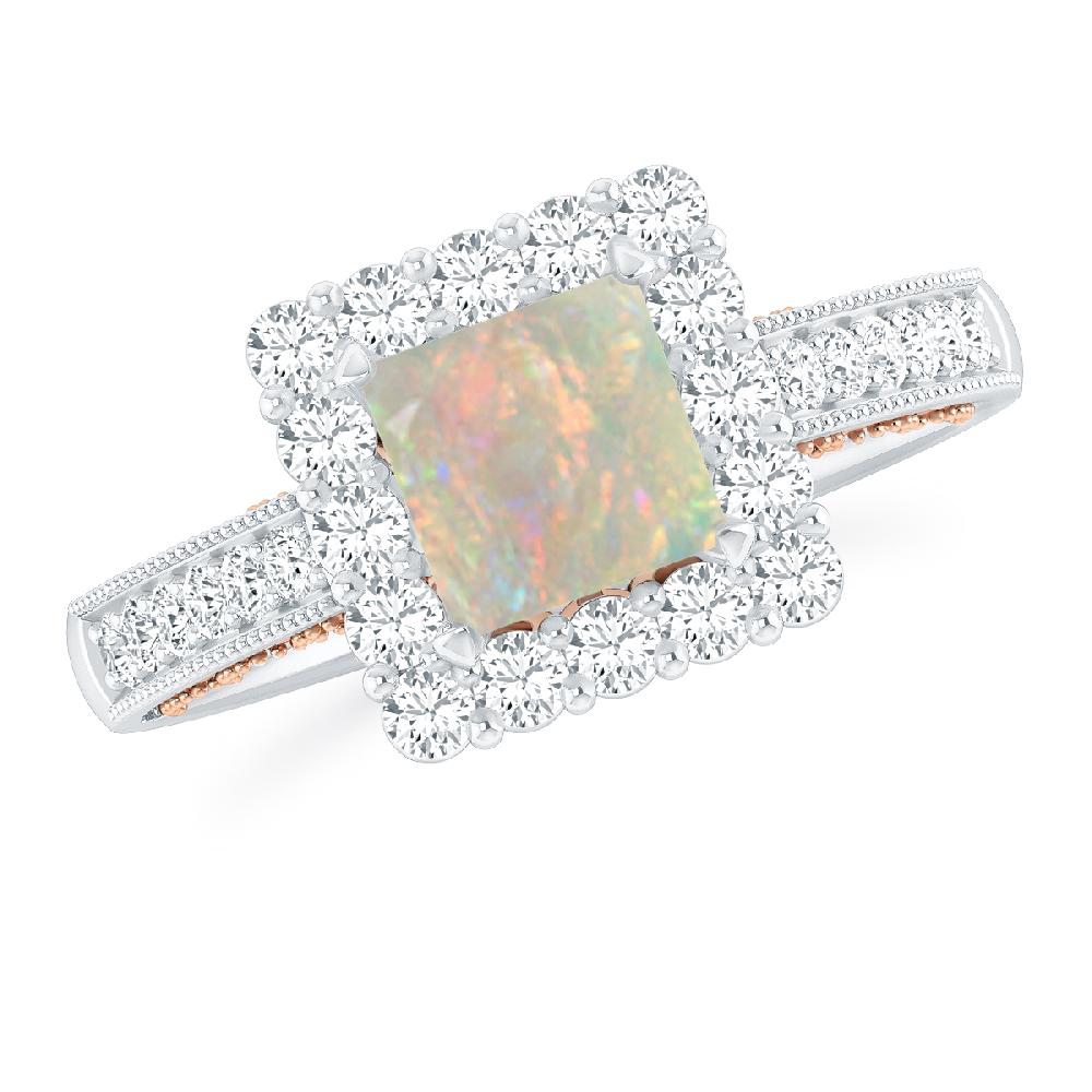 White Gold - Opal