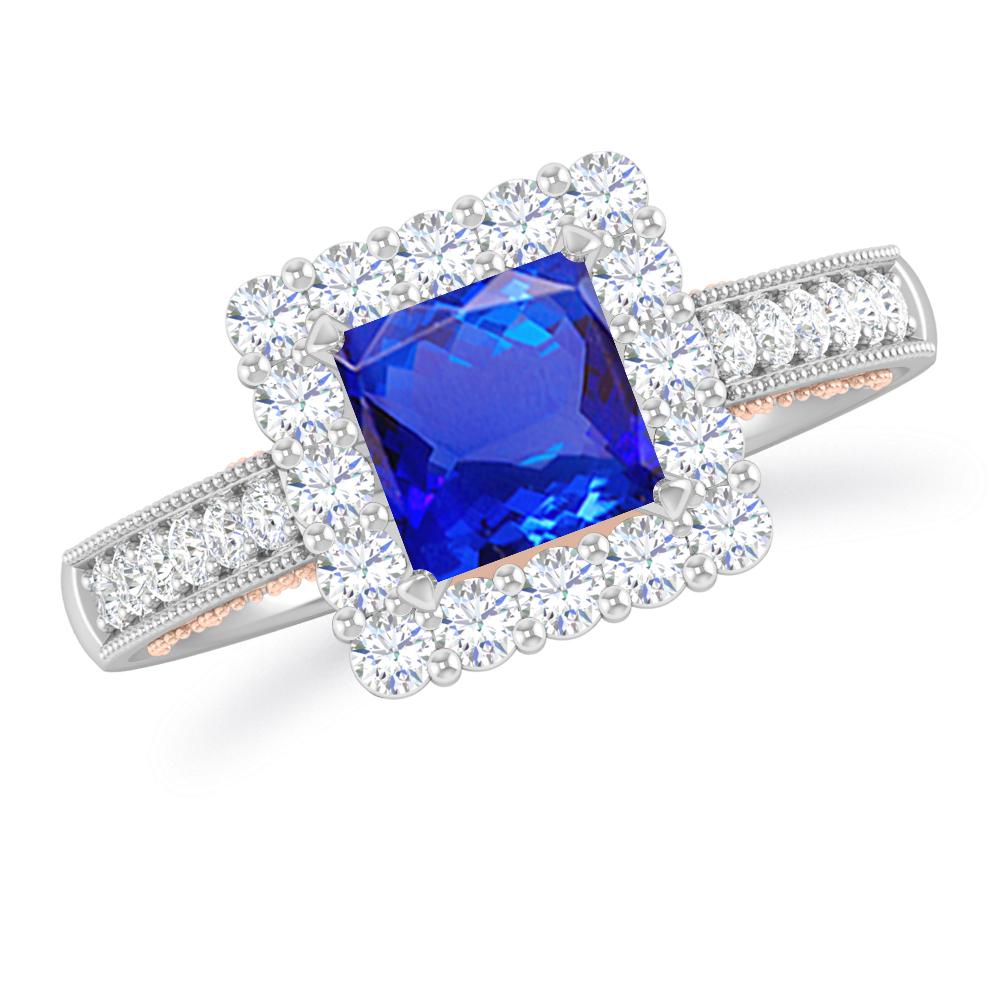 White Gold/Rose Gold - Tanzanite