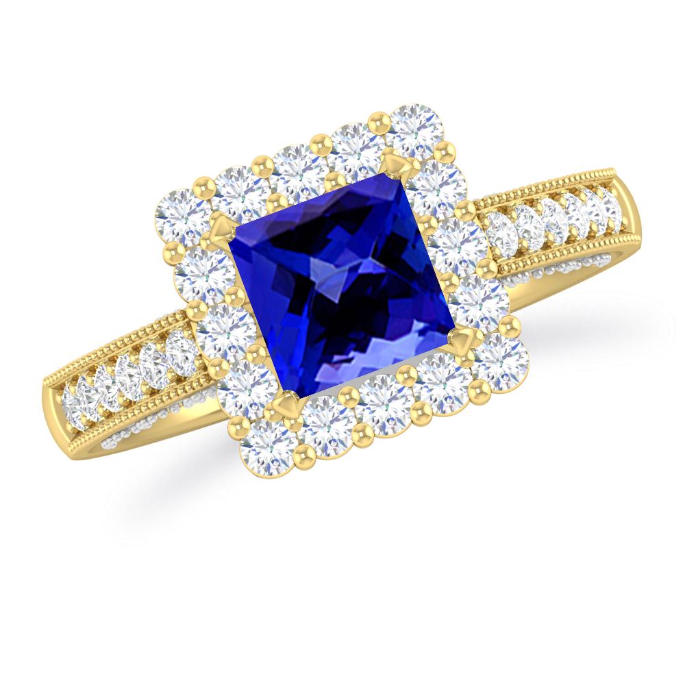 Yellow Gold/White Gold - Tanzanite