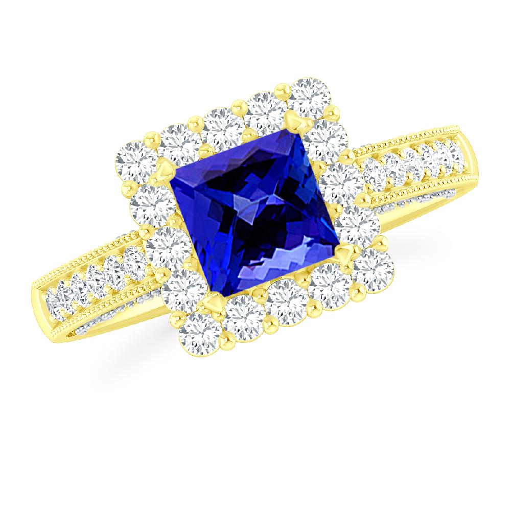 Yellow Gold - Tanzanite