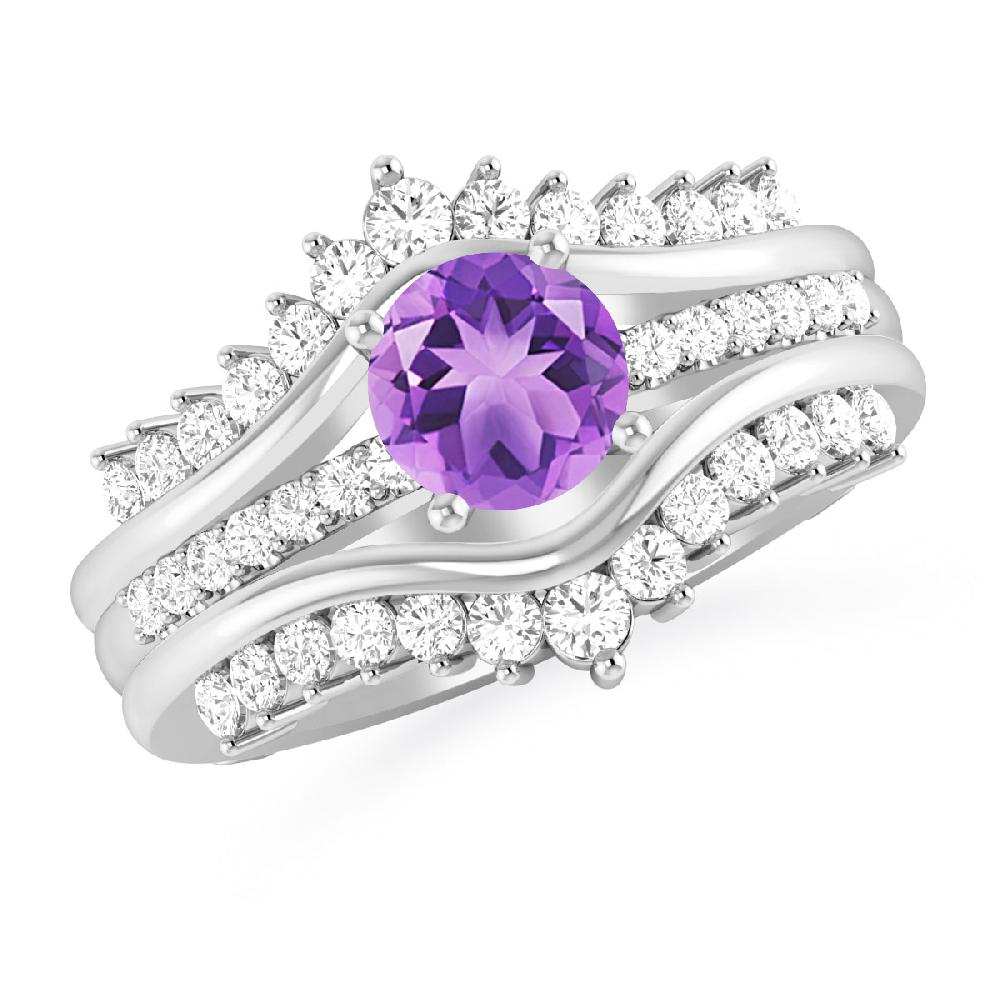 White Gold - Amethyst