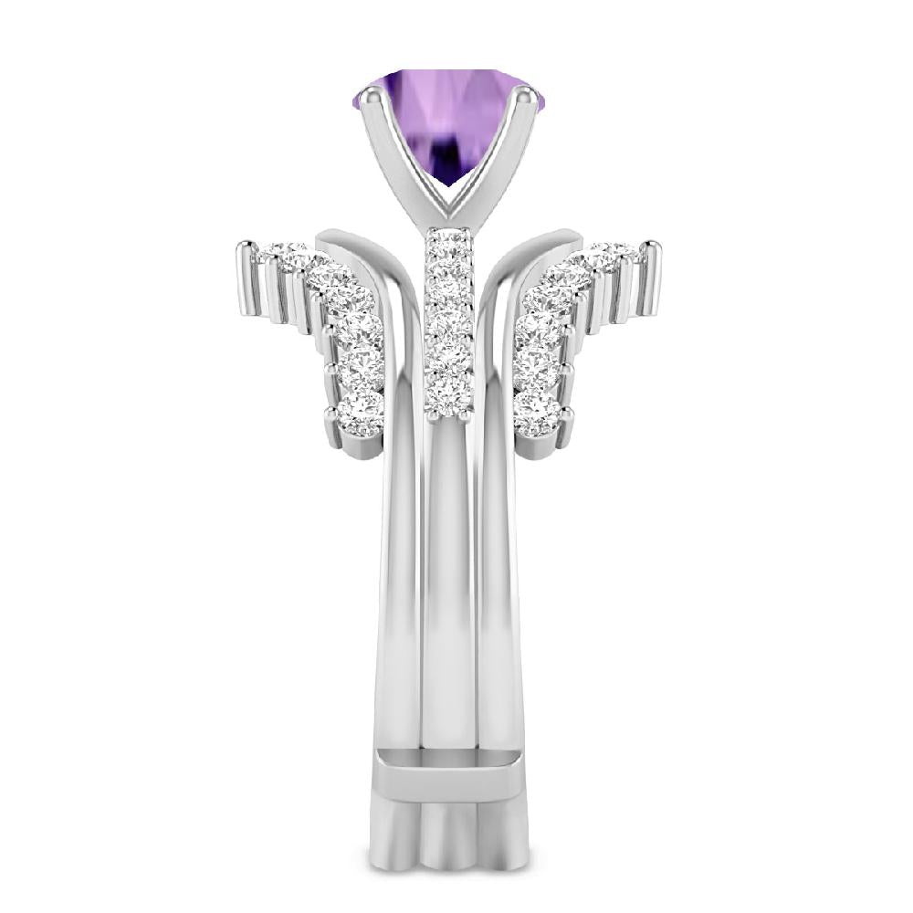 White Gold - Amethyst