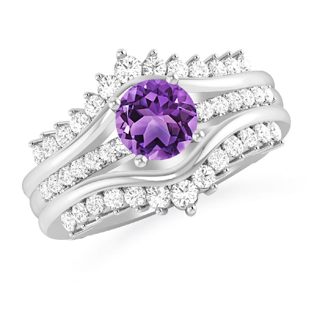 White Gold - Amethyst