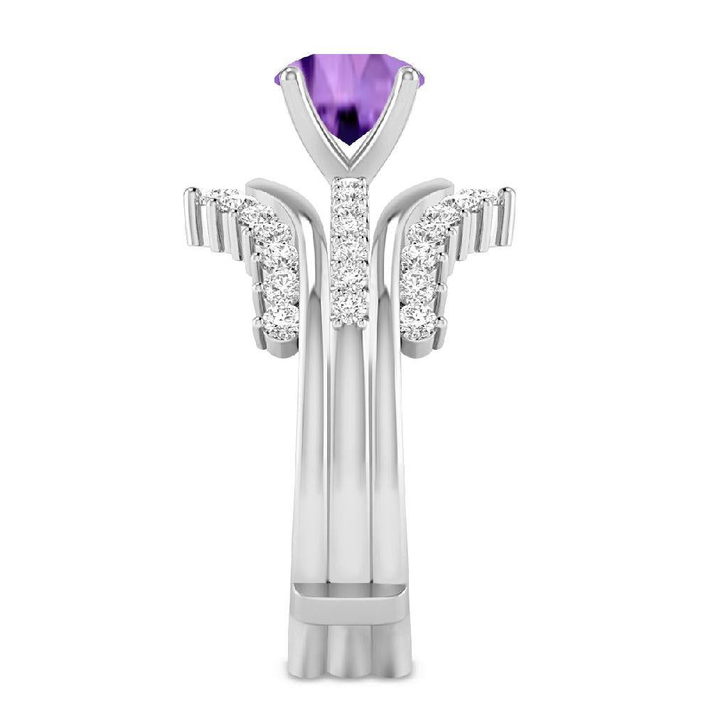 White Gold - Amethyst