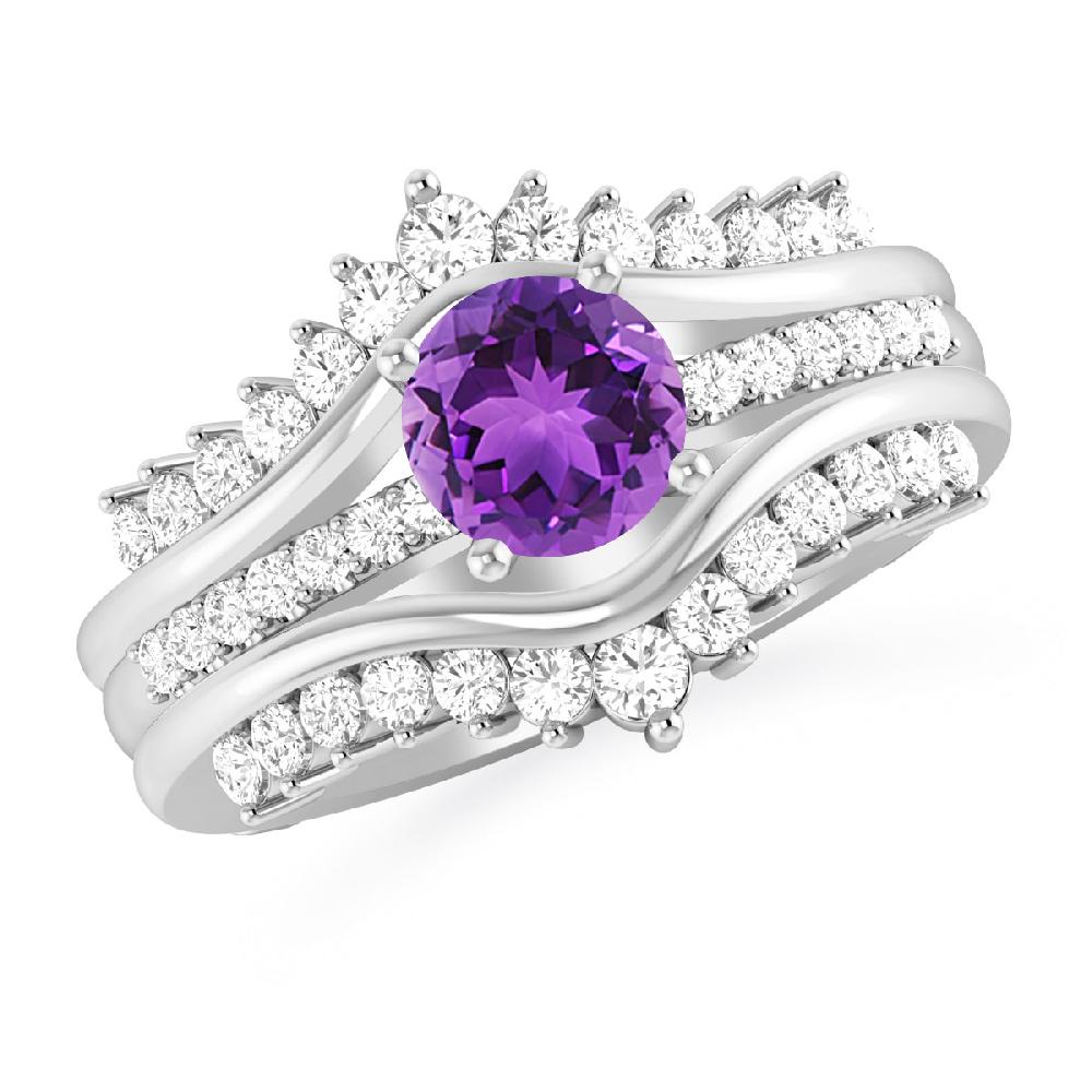 White Gold - Amethyst