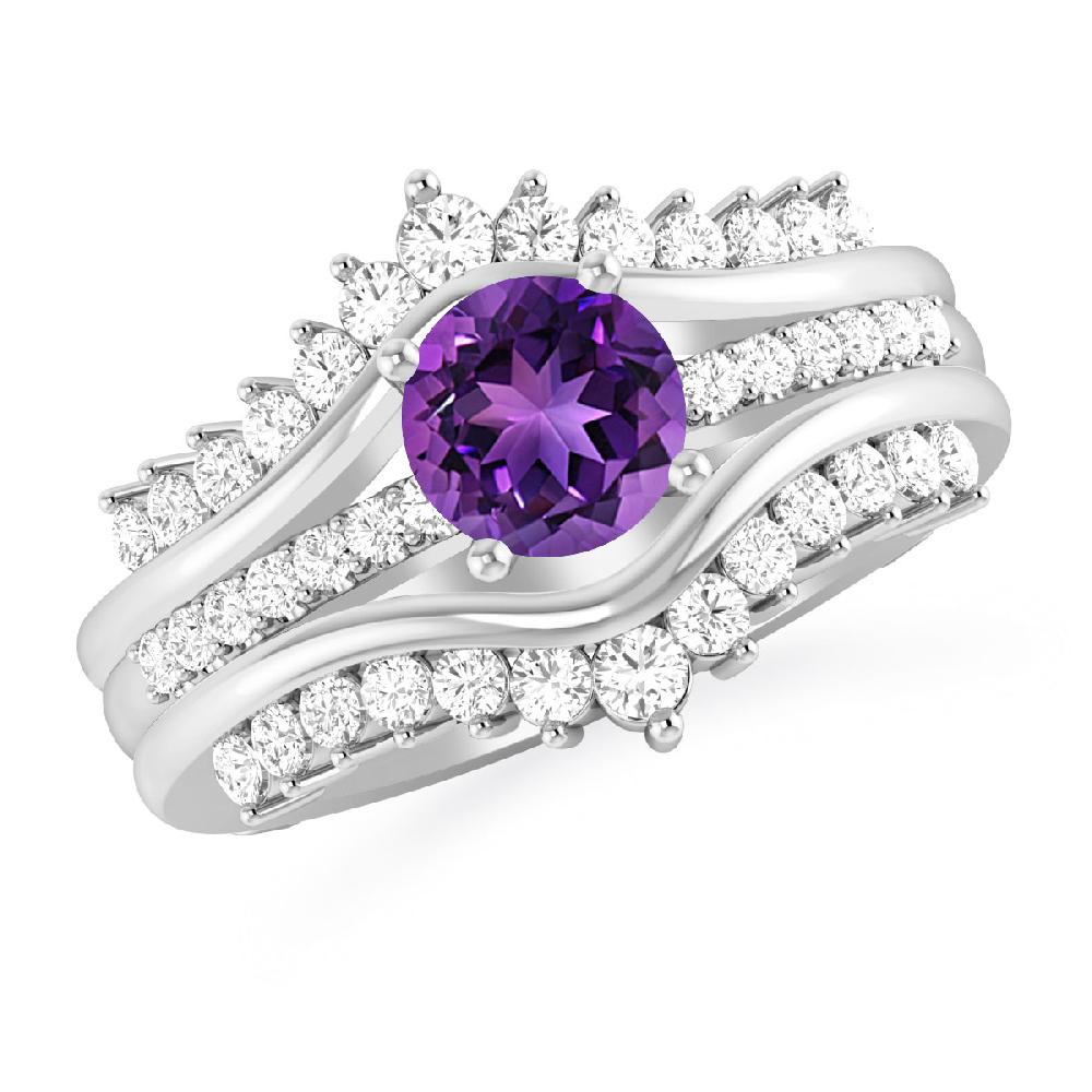 White Gold - Amethyst