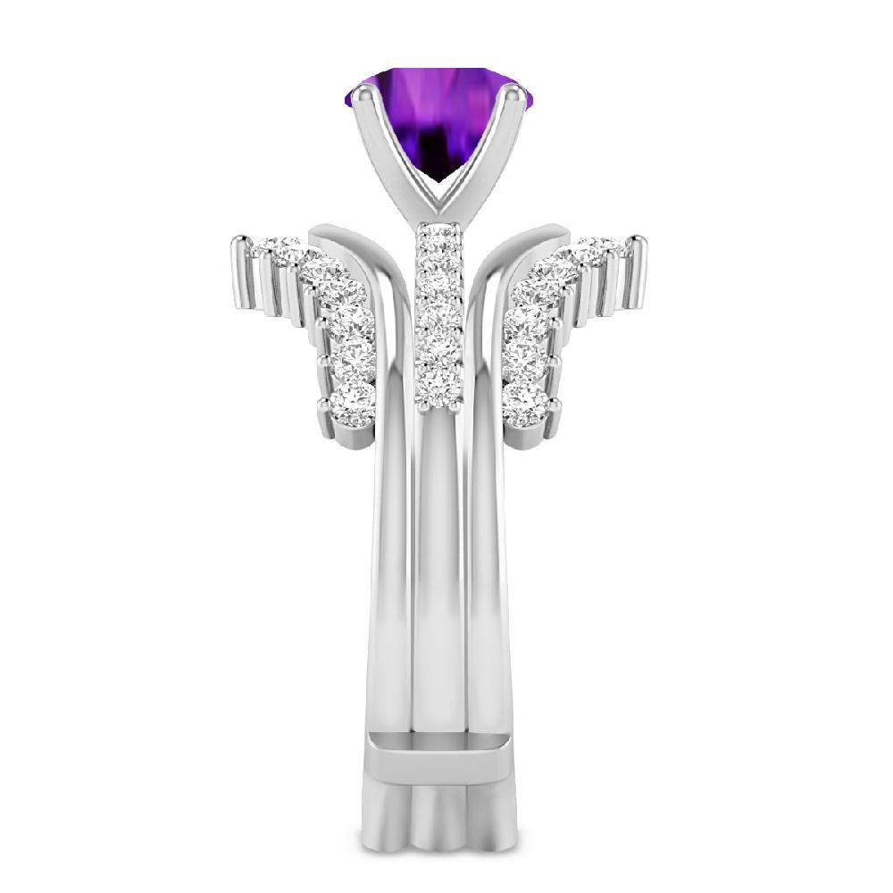 White Gold - Amethyst