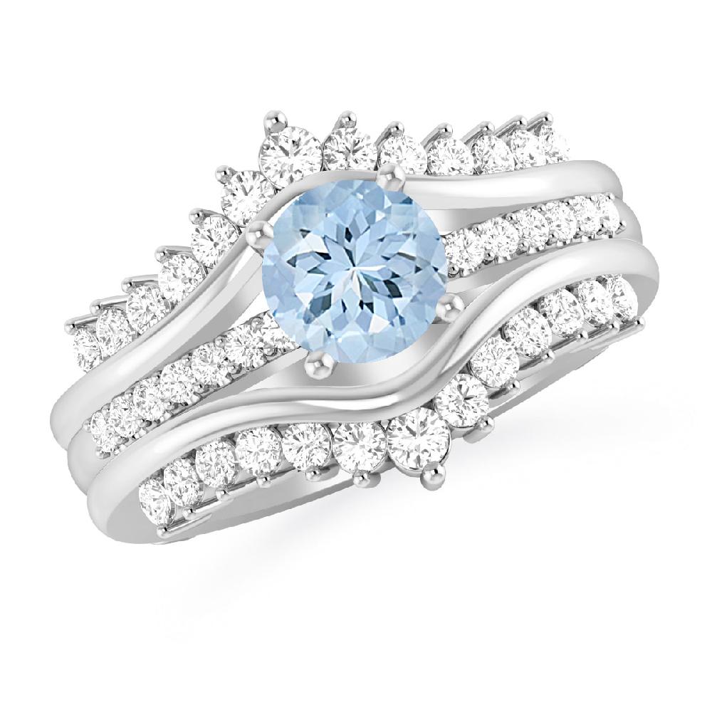 White Gold - Aquamarine