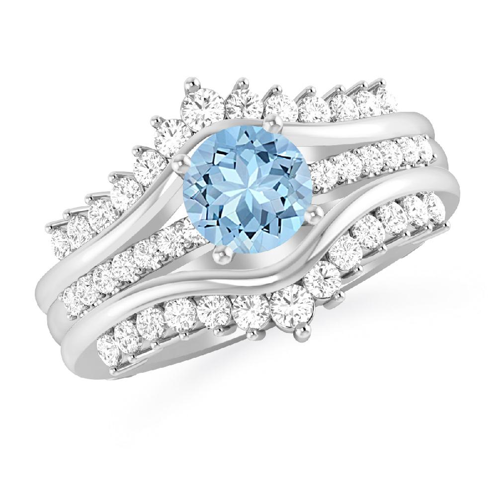 White Gold - Aquamarine