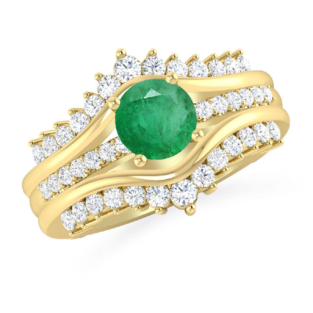 Yellow Gold - Emerald