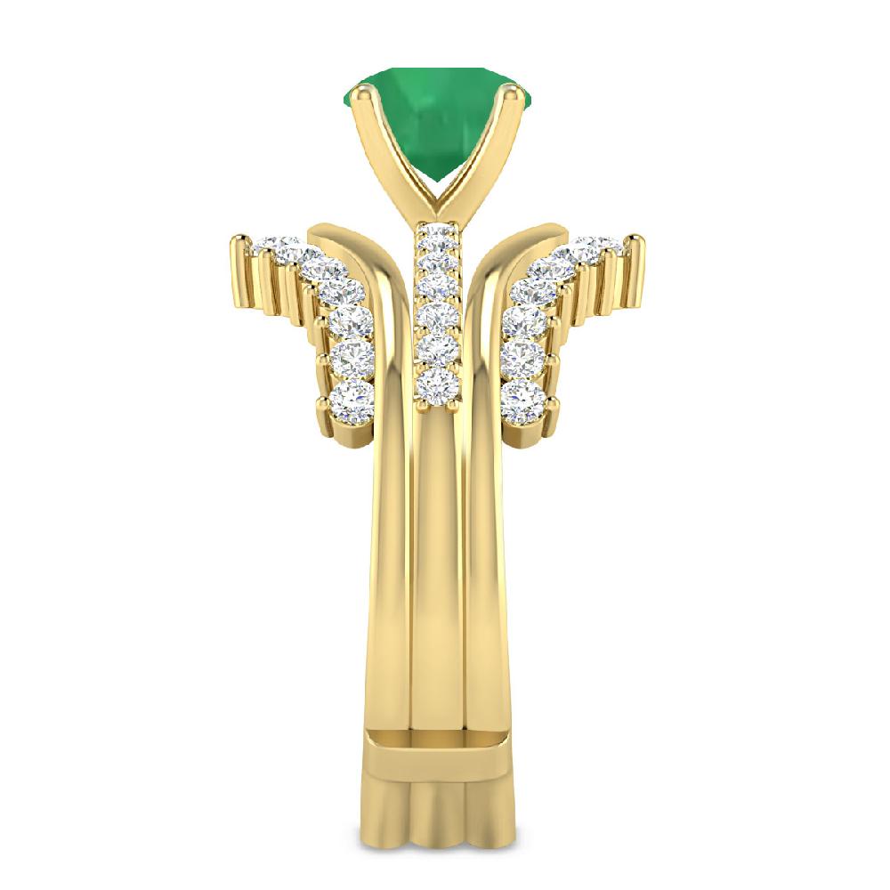 Yellow Gold - Emerald