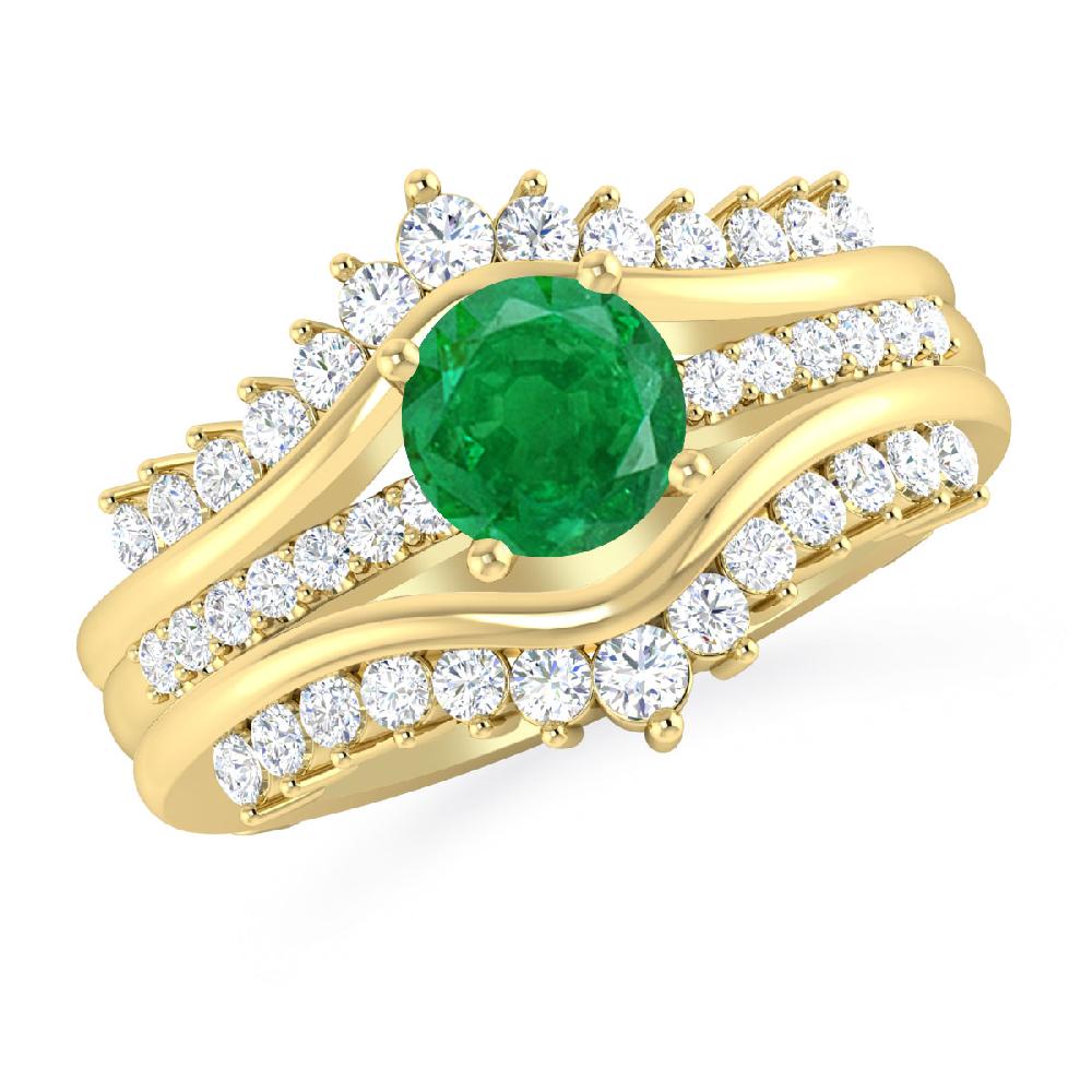 Yellow Gold - Emerald