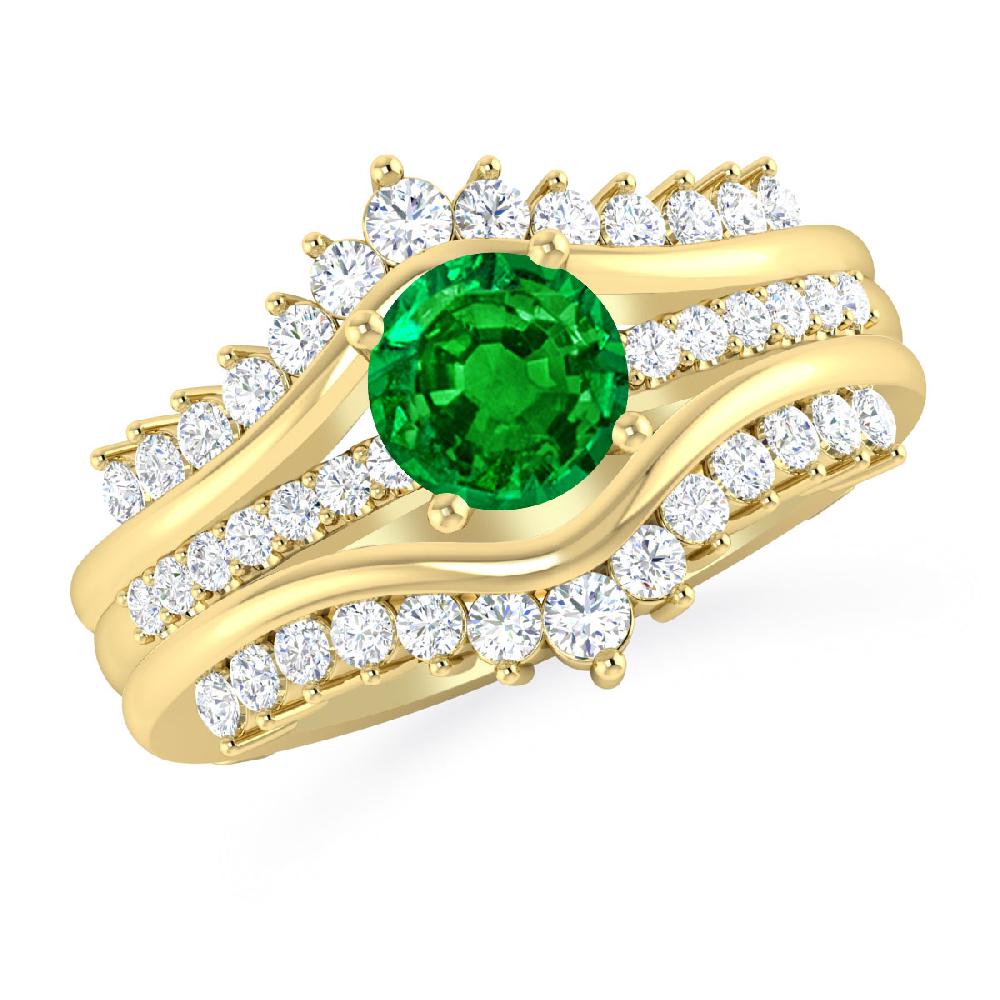 Yellow Gold - Emerald