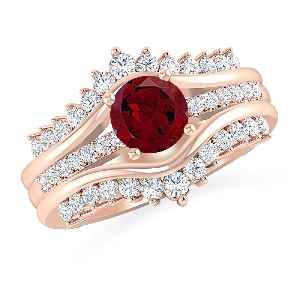 Rose Gold - Garnet