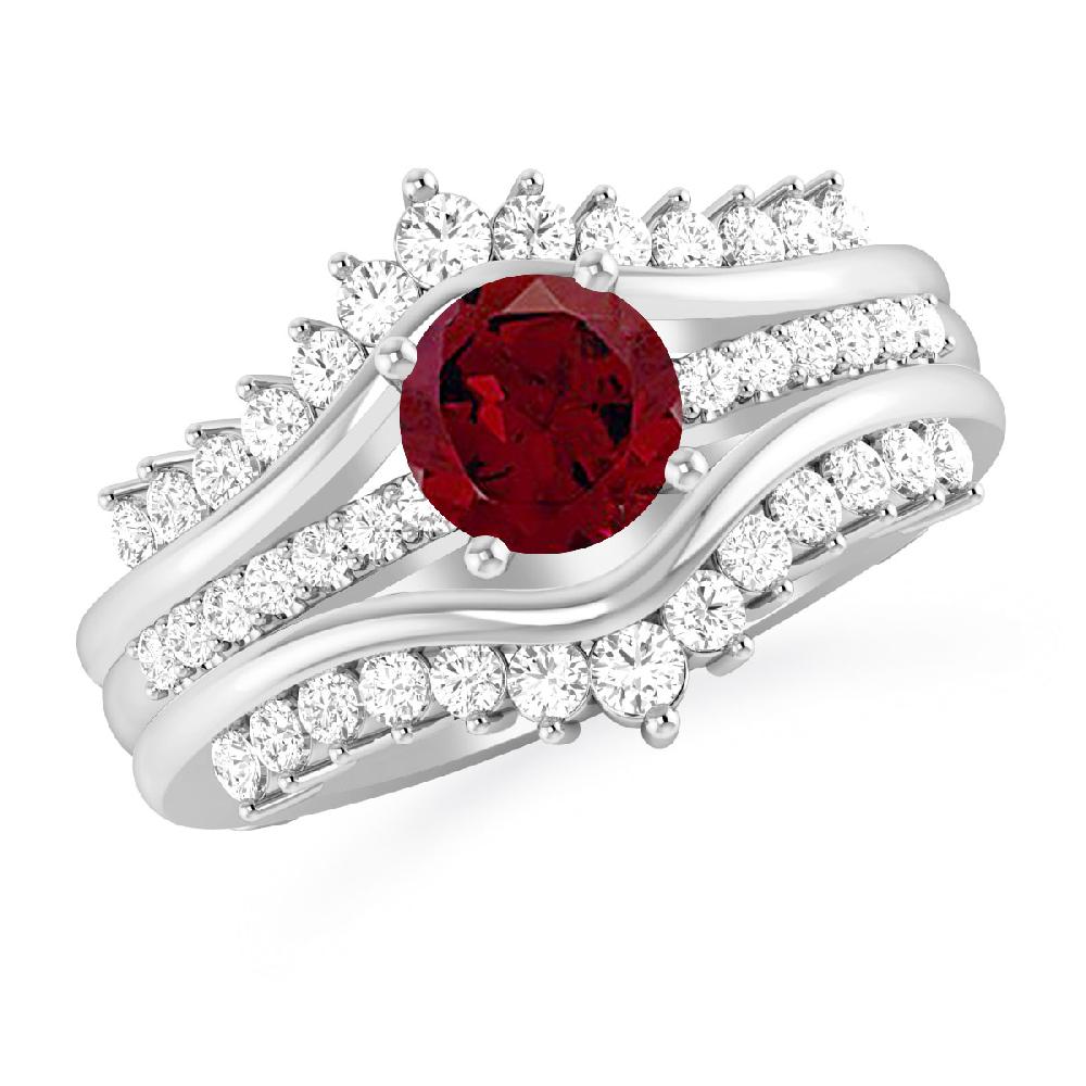 White Gold - Garnet