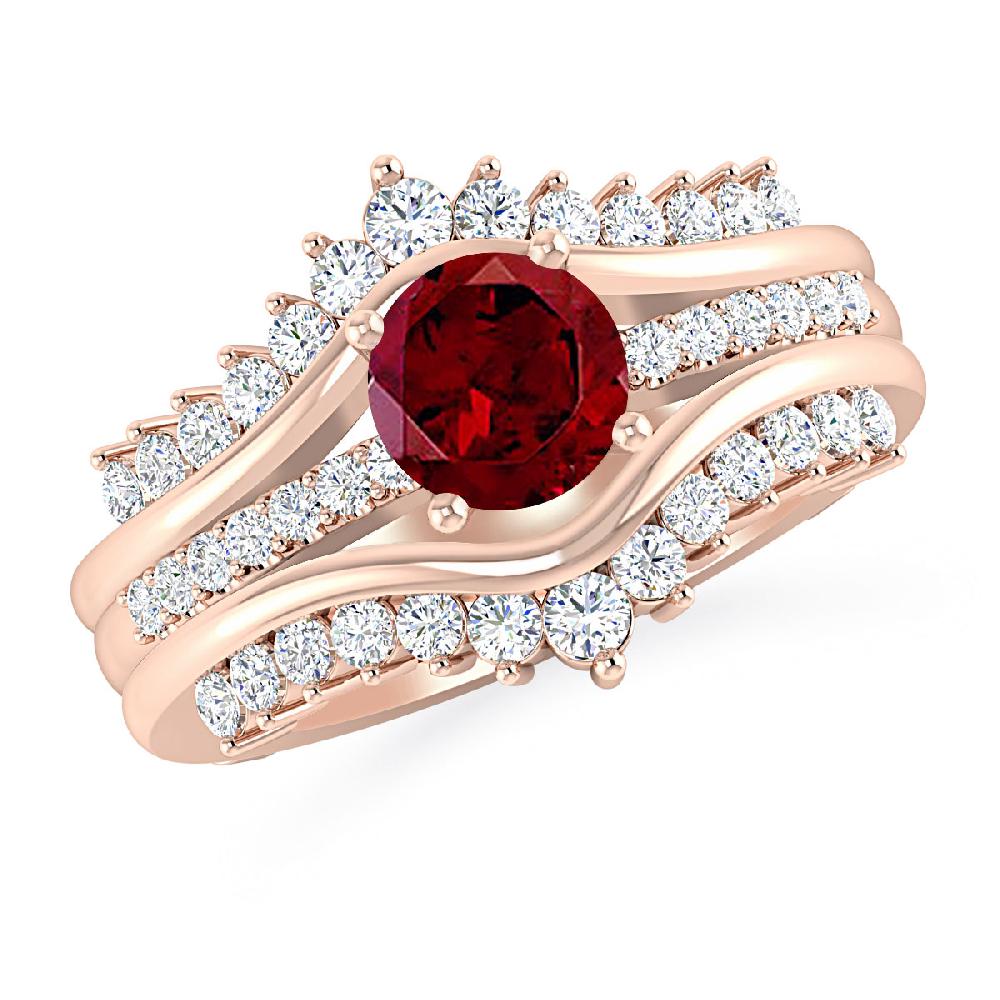 Rose Gold - Garnet