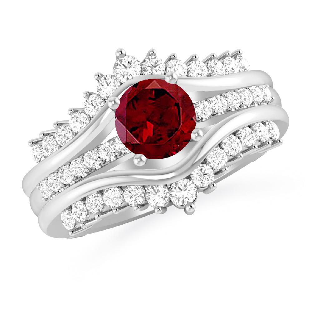 White Gold - Garnet