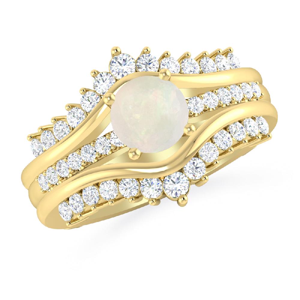 Yellow Gold - Opal