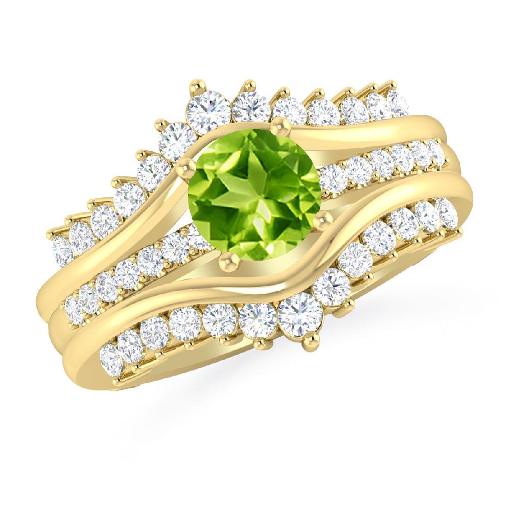 Yellow Gold - Peridot