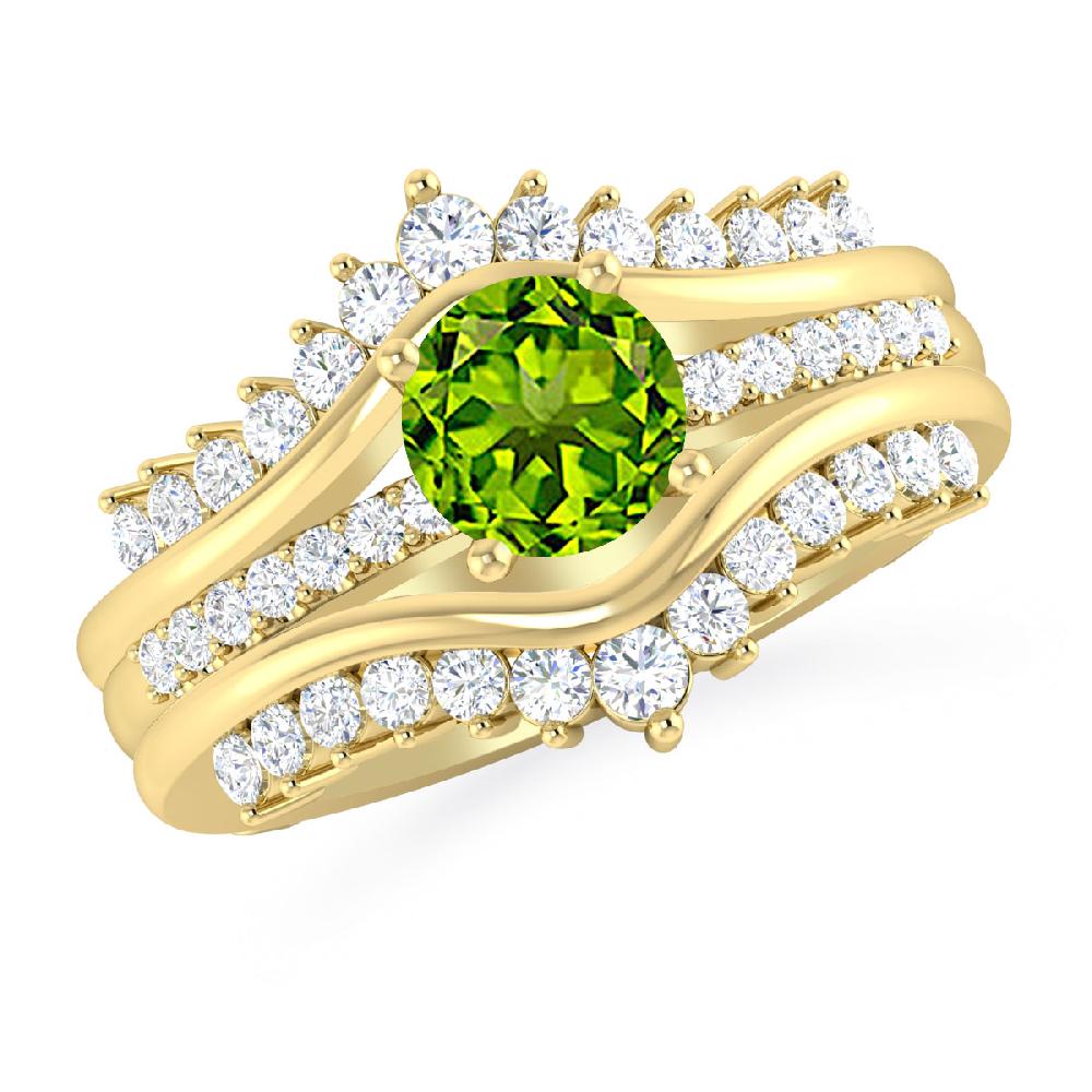 Yellow Gold - Peridot