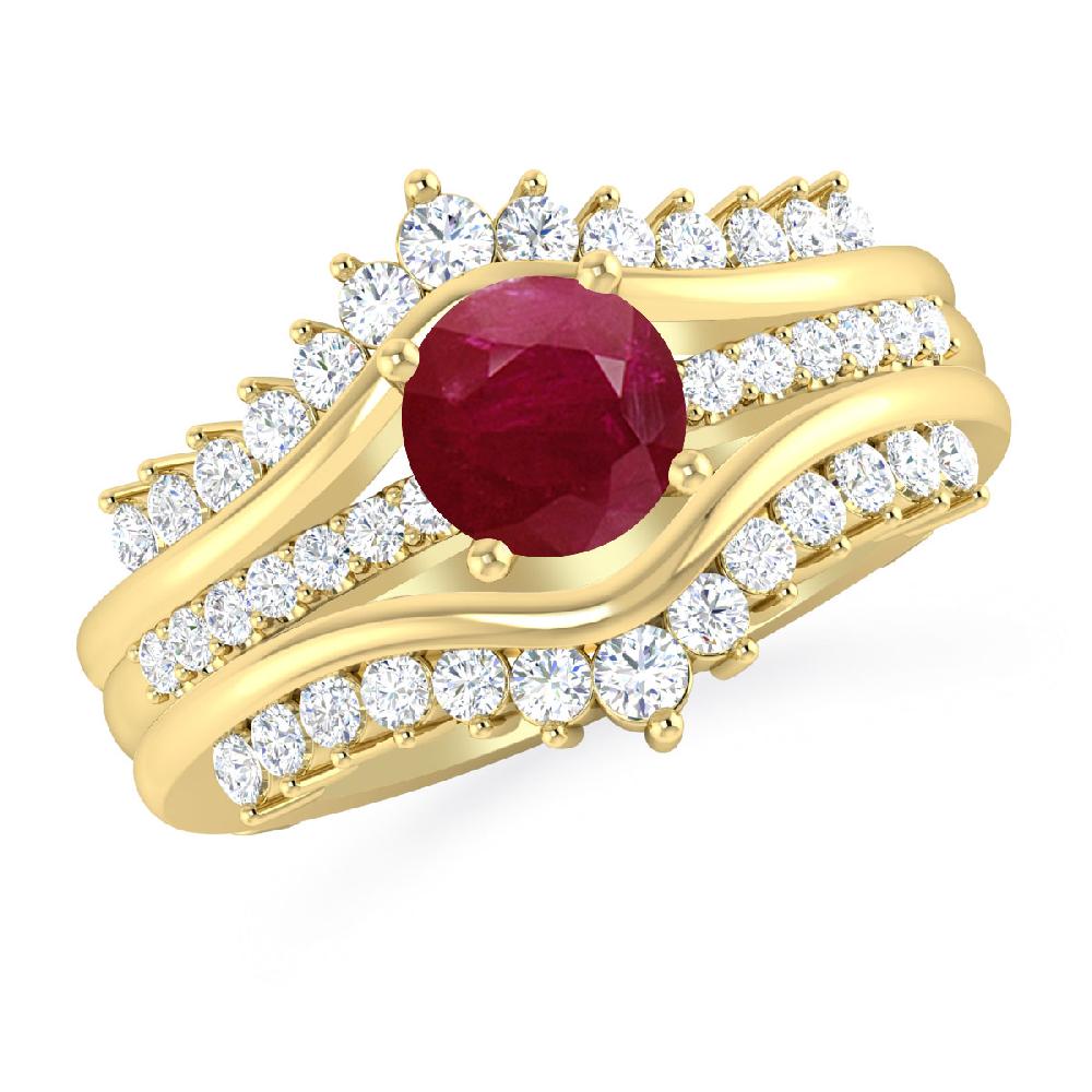 Yellow Gold - Ruby