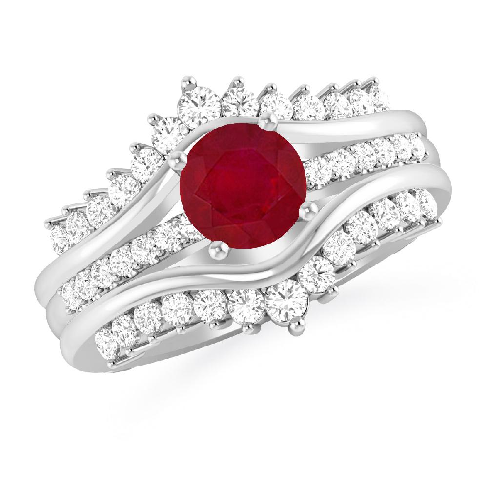 White Gold - Ruby