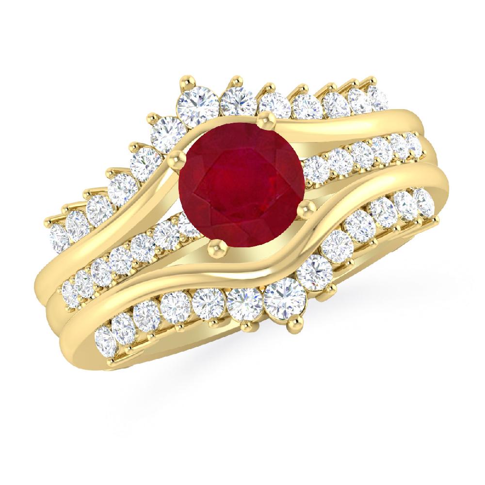 Yellow Gold - Ruby