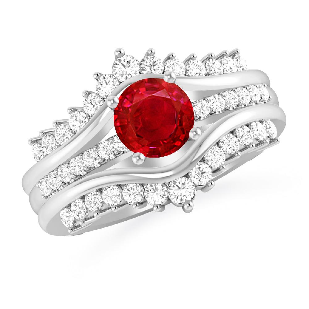 White Gold - Ruby