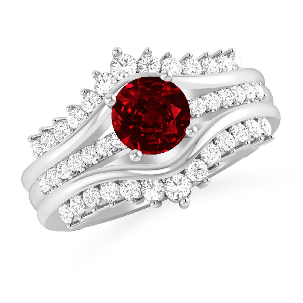 White Gold - Ruby