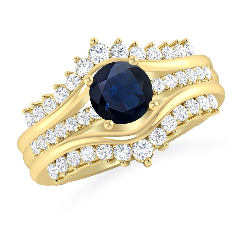 Yellow Gold - Sapphire