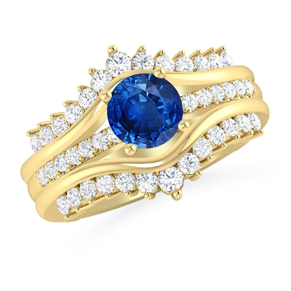 Yellow Gold - Sapphire