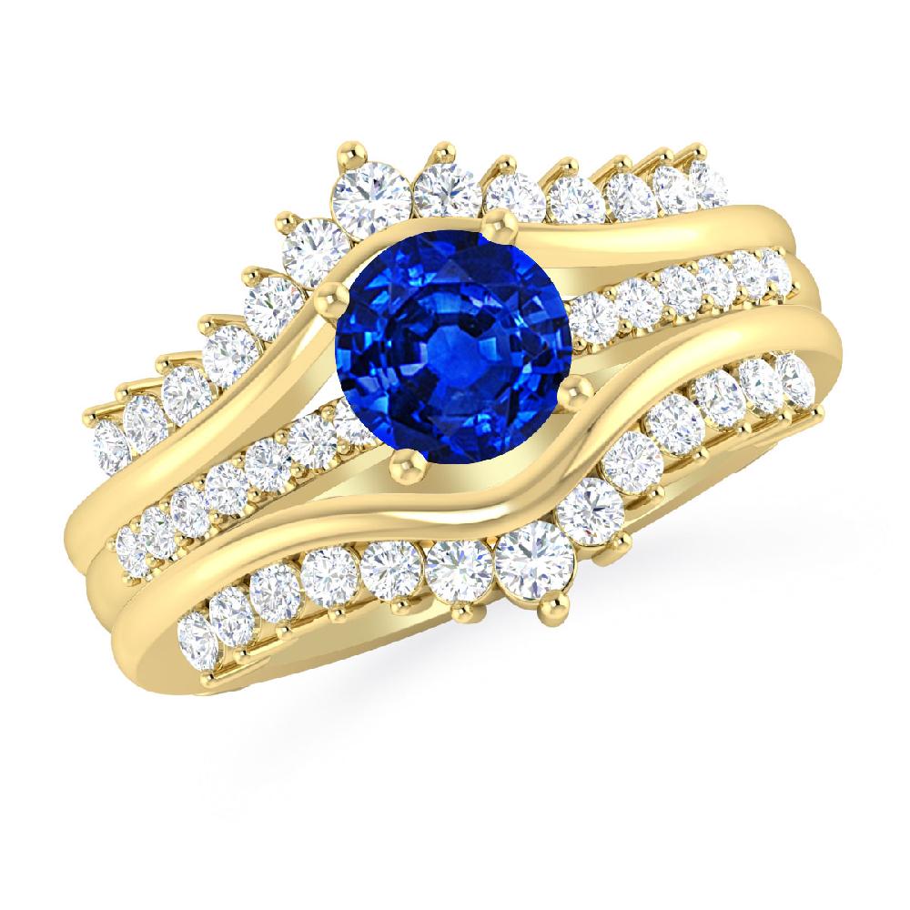 Yellow Gold - Sapphire