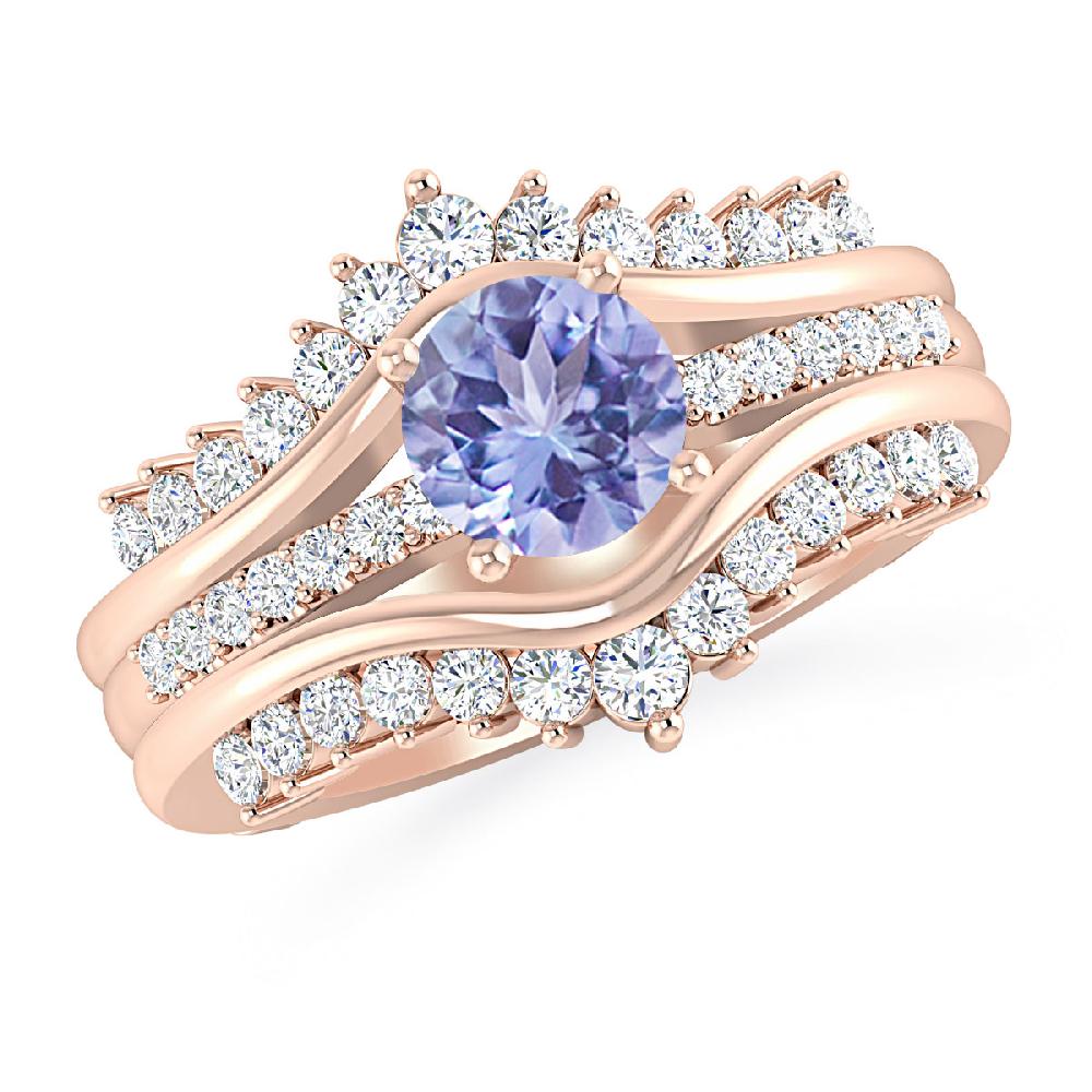 Rose Gold - Tanzanite