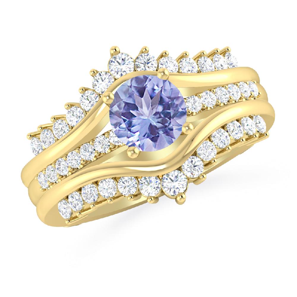 Yellow Gold - Tanzanite