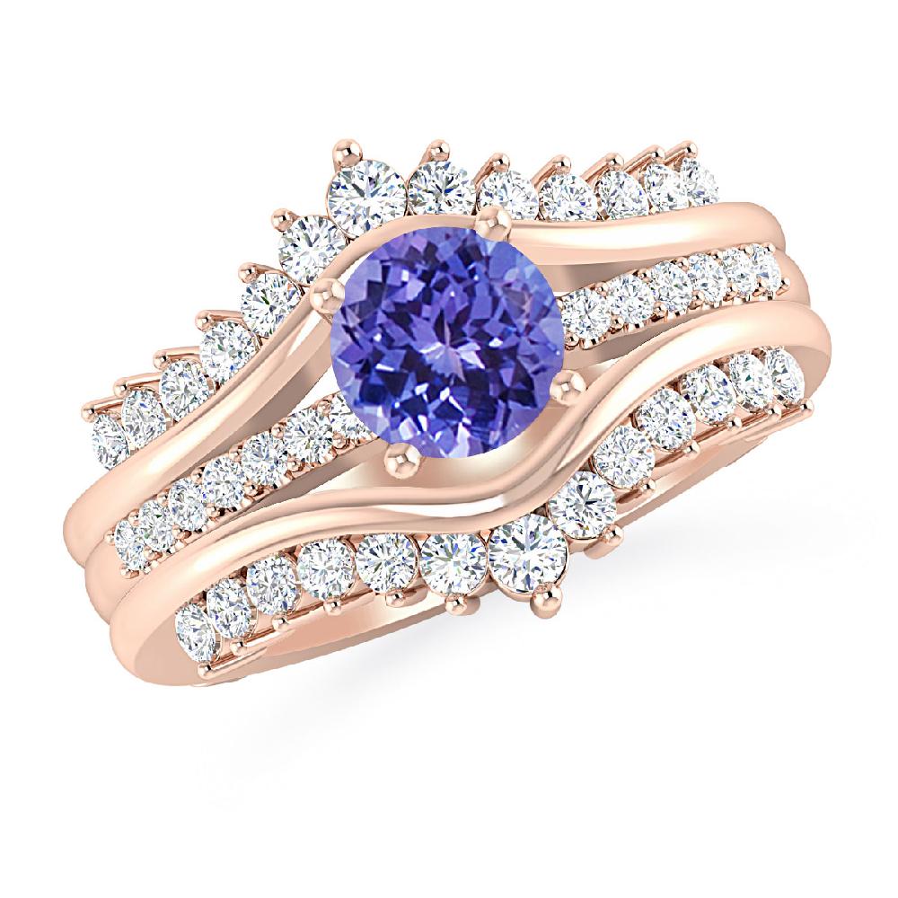 Rose Gold - Tanzanite