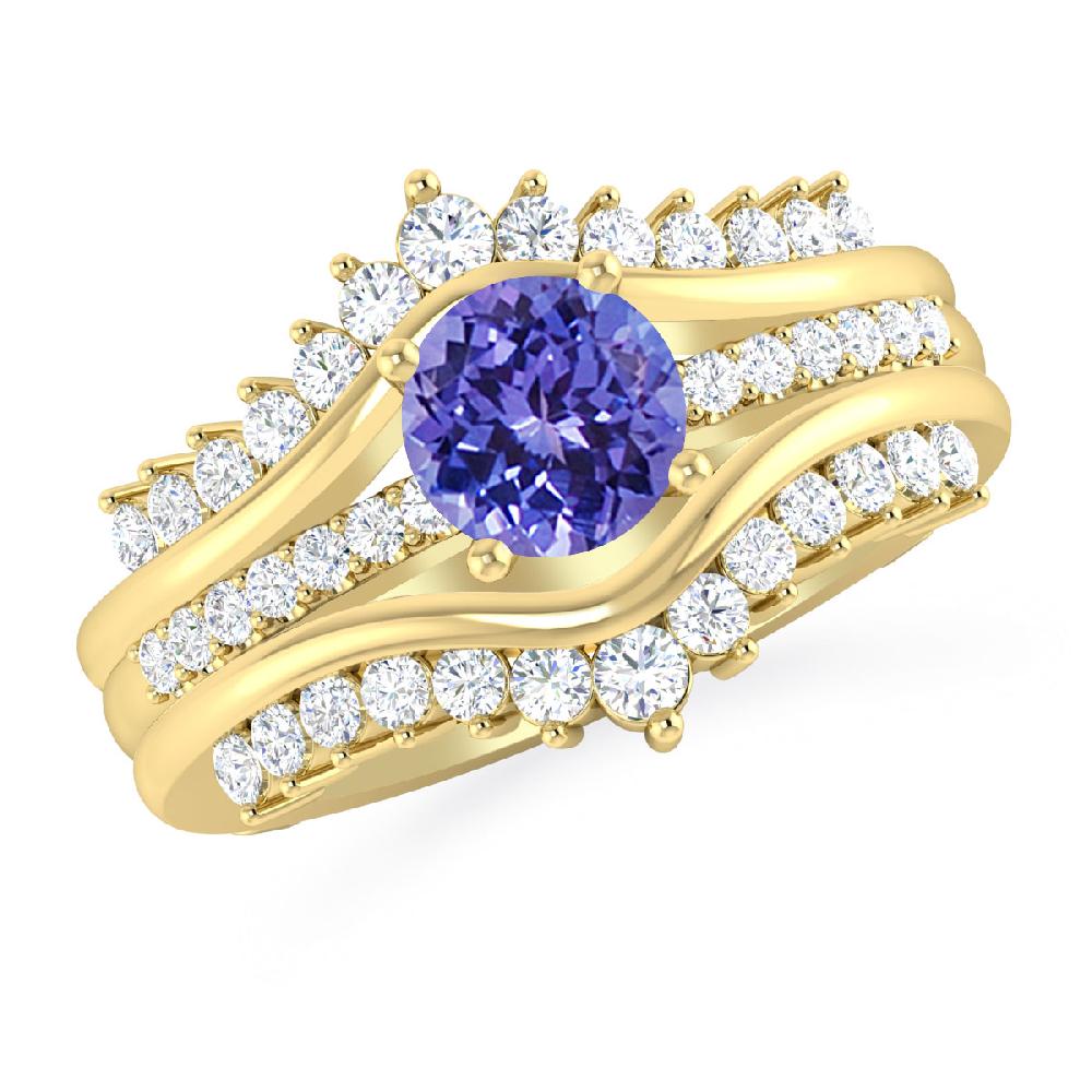 Yellow Gold - Tanzanite