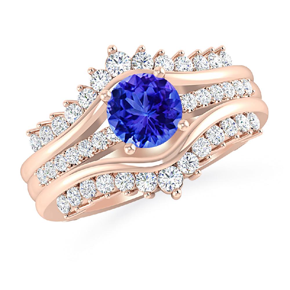 Rose Gold - Tanzanite